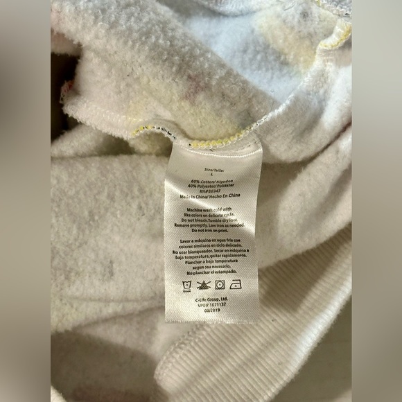 Nickelodeon SpongeBob SquarePants And Patrick Hoodie Long sleeve Cropped Large - Picture 8 of 8